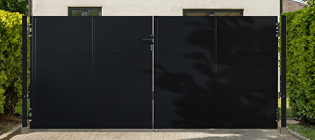 Portão de batente aço