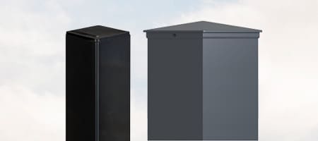 Poste para portão e portão de jardim