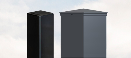 Poste para portão e portão de jardim